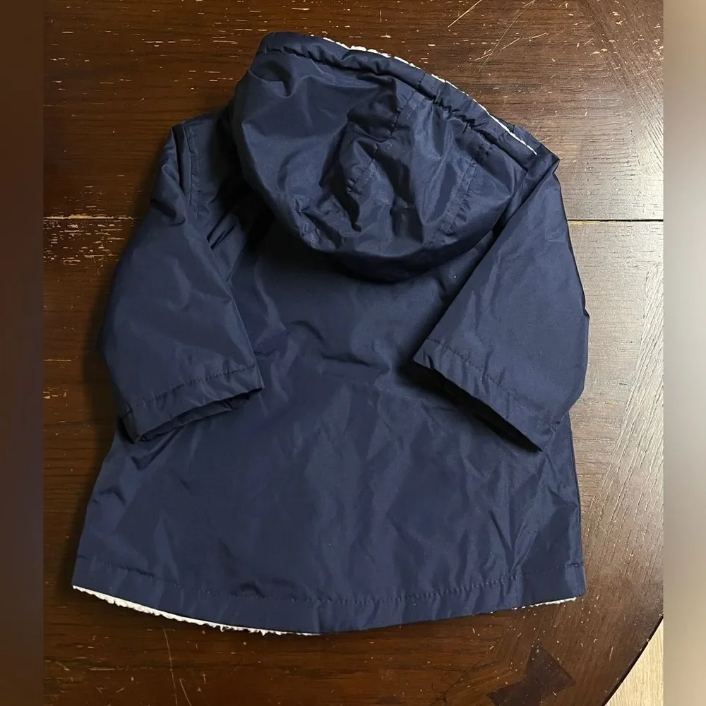 Wippette Kids Boy Sherpa Raincoat Jacket 12 Months